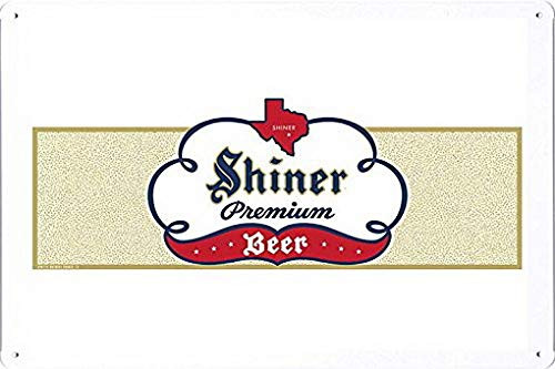 MarinaPolly Tin Sign Metal Poster Plate of Shiner Beer: Shiner Premium Beer by Food & Beverage Decor Sign - 8×12 Inches