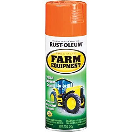 Rust-Oleum 7458830 Specialty Farm Equipment Spray Paint- 12 oz- Allis Chalmers Orange