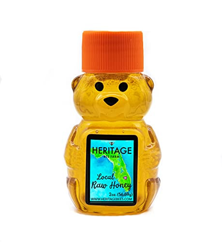 Orange Blossom Honey- Raw and Unfiltered 2 oz. MiniBear | Heritage Bee Farm