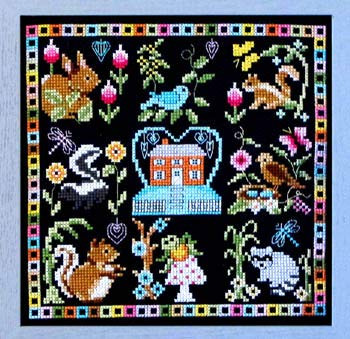 Home with Friends Cross Stitch Chart
