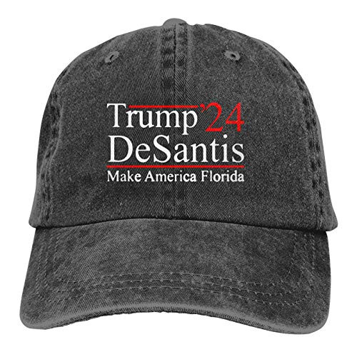 Cellova Trump Desantis 2024 Hat Adjustable Baseball Cap Unisex Washable Cotton Trucker Cap Dad Hat Black Cellova Trump Desantis 2024 Hat Adjustable Baseball Cap Unisex Washable Cotton Trucker Cap Dad Hat Black