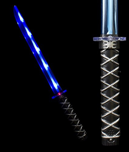 Fun Central AT936 LED Ninja Sword- Light Up Sword- LED Sword- Ninja Sword Toy- Short Sword Toy- Light up Ninja Sword for Kids