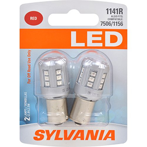 SYLVANIA 1141 Red LED Bulb- -Contains 2 Bulbs-
