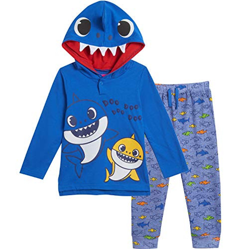 Pinkfong Baby Shark Baby Boys Hoodie  and  Jogger Pant Set Blue 18 Months