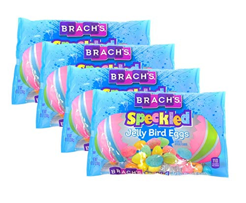 Brachs Speckled Jelly Bird Eggs Easter Candy - Pack of 4 Bags - 8.25 oz Per Bag - 33 oz Total of Bulk Brachs Speckled Jelly Beans
