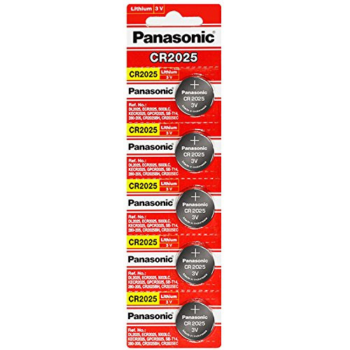 Panasonic CR2025 3 Volt Lithium Coin Battery -50 Batteries-