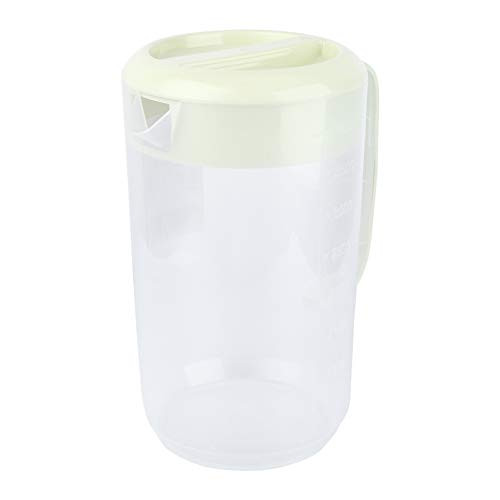 DOITOOL Large Plastic Pitcher with Lid and Handle Heat Resistant Hot Cold Water Carafe Water Pitcher Water Jug for Beverage Juice Jar Tea Kettle 4000ml Light Green