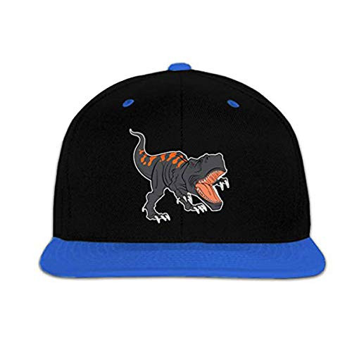 NVJUI JUFOPL Boys' Dinosaur Baseball Cap Snapback Hip Hop Funny Trucker Hat for Kid Blue
