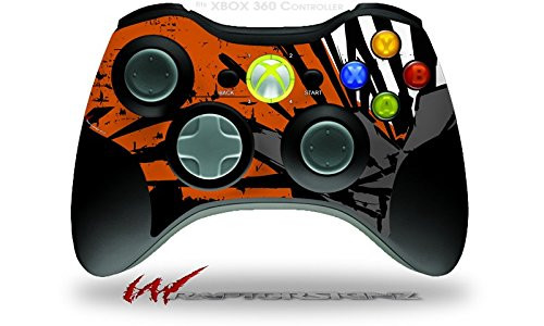 XBOX 360 Wireless Controller Decal Style Skin - Baja 0040 Orange Burnt -CONTROLLER NOT INCLUDED-
