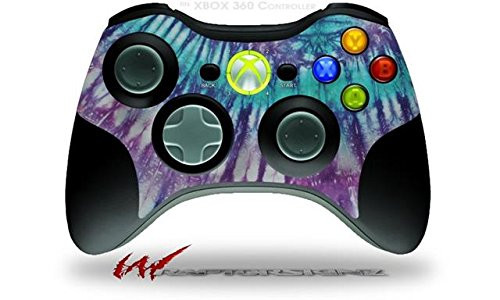 XBOX 360 Wireless Controller Decal Style Skin - Tie Dye Purple Stripes -CONTROLLER SOLD SEPARATELY-