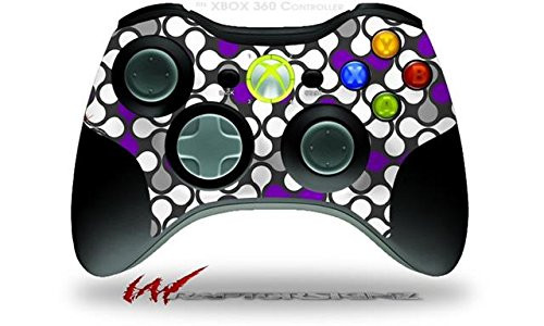 XBOX 360 Wireless Controller Decal Style Skin - Locknodes 05 Purple -CONTROLLER SOLD SEPARATELY-