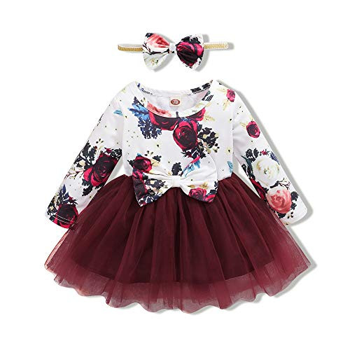 Kucnuzki 18 Month Old GILR Clothes Baby Dress Baby Girl Long Sleeve Maroon Overall Floral Dress Princess Tutu Skirts 12 18 Month Old Girl Clothes Baby Girl Clothing Kucnuzki 18 Month Old GILR Clothes Baby Dress Baby Girl Long Sleeve Maroon Overall Floral Dress Princess Tutu Skirts 12 18 Month Old Girl Clothes Baby Girl Clothing