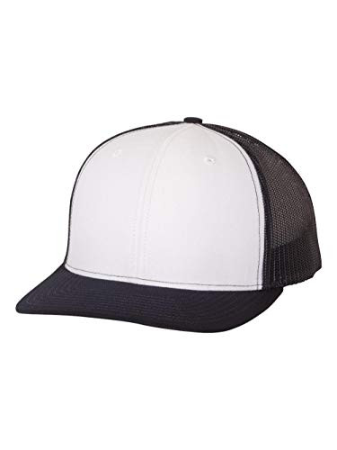 Richardson White/Navy 112 Mesh Back Trucker Cap Snapback Hat