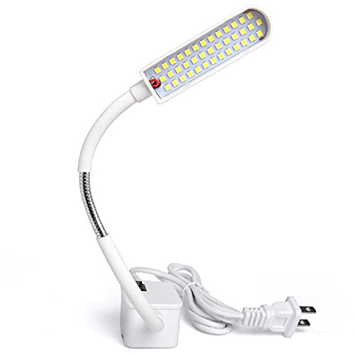 Sewing Machine Light 39 LED Flexible Silicone Gooseneck Magnetic Work Light with Magnetic Mounting Base Daylight LED Work Lamp for Workbenches- Drill Presses- Desks- Music Stands- Craft- Lathes Lamps