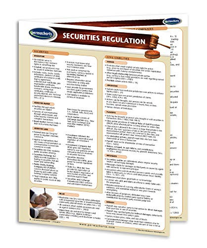 Securities Regulations - Financial Quick Reference Guide by Permacharts