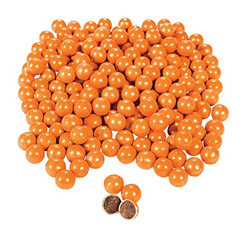 Fun Express - Shimmer Orange Chocolate Candies - Edibles - Chocolate - Non Branded Chocolate - 1184 Pieces