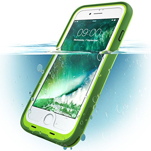 iPhone 8 Plus Case, i-Blason [Aegis] Waterproof Full-Body Rugged Case with Built-in Screen Protector for Apple iPhone 7 Plus 2016 / iPhone 8 Plus 2017 Release (Green)