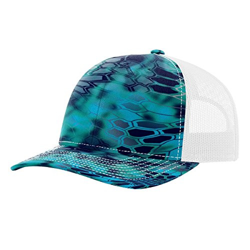 RICHARDSON Twill Mesh Back Trucker Snapback Hat - Pontus CAMO/White