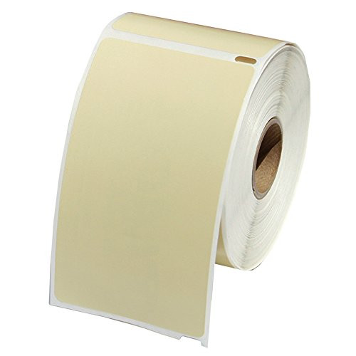 Dymo Compatible 30256 Tan Shipping Labels- 2-5/16 x 4 - 300 Labels Per Roll- 1 Roll Per Pack