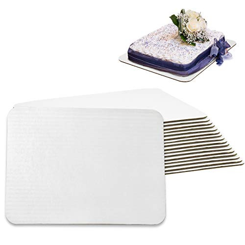 `-17 Pack- 14x10 Inch White Corrugated Cake Board - Laminated ...
