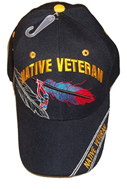 Native Veteran Adjustable Embroidered Hat Baseball Cap Army Marine Navy Retired Vet Native Veteran Adjustable Embroidered Hat Baseball Cap Army Marine Navy Retired Vet