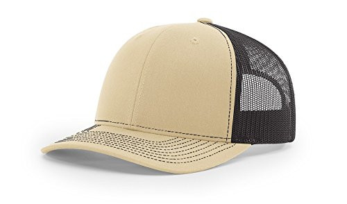 Richardson 112 Trucker OSFA Baseball Hat Ball Cap- Khaki/Coffee