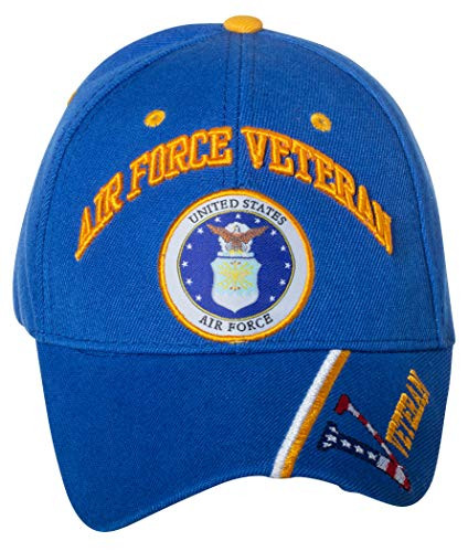 Officially Licensed United States Air Force Veteran Embroidered Blue Baseball Cap