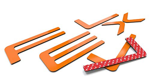 BDTrims Tailgate Raised Letters Compatible with 2013-2020 Flex Models -Orange-
