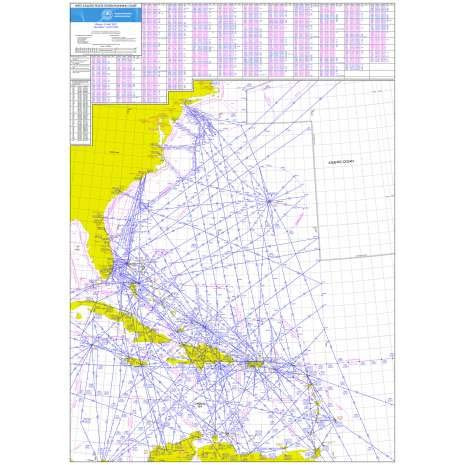 FAA Chart- Western Atlantic Route System Chart -Full Size-