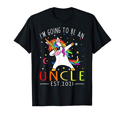 I'm Going To Be An Uncle Est 2021 Unicorn T-Shirt I'm Going To Be An Uncle Est 2021 Unicorn T-Shirt