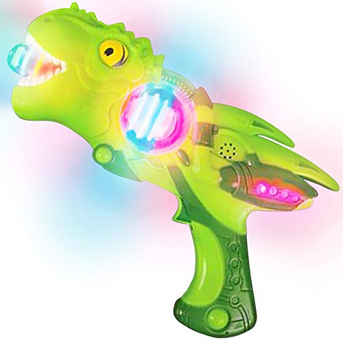 ArtCreativity Light Up Super Spinning T-Rex Blaster- Spinning LED and Cool Sound Effects- 11 Inch Light Up Toy Gun for Kids- Batteries Included- Great Gift Idea for Boys  and  Girls