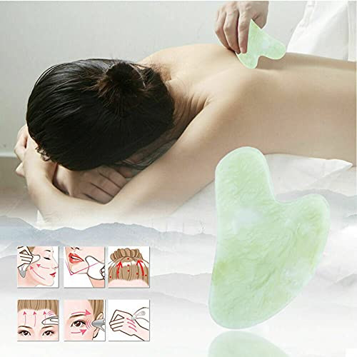 Gua Sha Facial Tools - Gua Sha Scraping Massage Tool- Natural Jade Stone Guasha Massage- Gua Sha Stone/Gua Sha Tools- Facial Face Neck Body Gua Sha Board Massager for SPA Acupuncture -1PC B- Gua Sha Facial Tools - Gua Sha Scraping Massage Tool- Natural Jade Stone Guasha Massage- Gua Sha Stone/Gua Sha Tools- Facial Face Neck Body Gua Sha Board Massager for SPA Acupuncture -1PC B-