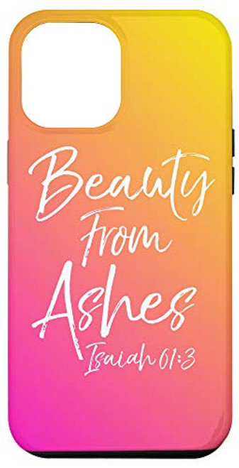 iPhone 12 Pro Max Pink Orange Sunset Ombre Sunrise Isaiah 61 Beauty From Ashes Case