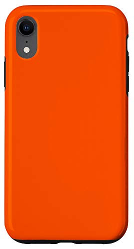 iPhone XR Burnt Orange Solid Color Mobile Phone Accessory Gift Orange Case