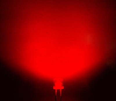 100pcs X Super Bright 5mm Flat top led Light lamp red Wide Angle 120-140 deg