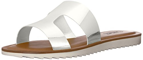 Carlos by Carlos Santana Women's Gilmore Slide Sandal- Silver- 7 M US