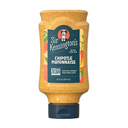 Sir Kensington's- Mayonnaise Chipotle Mayo Gluten Free Non GMO Project Verified Certified Humane Free Range Eggs ShelfStable oz- 12 Ounce