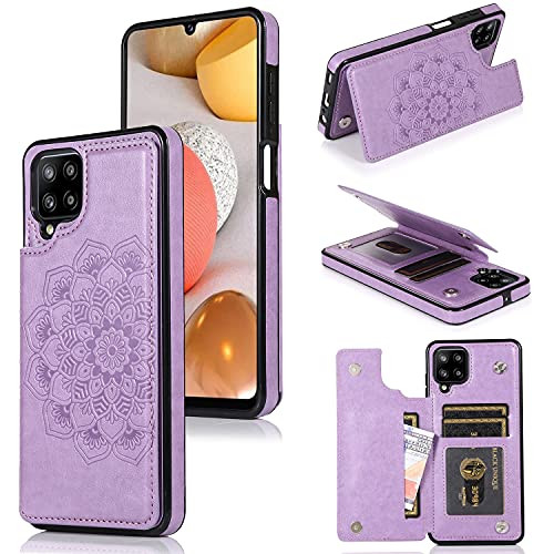 LBYZCASE Samsung Galaxy A42 5G Wallet Case-Galaxy A42 5G Phone Case-Shockproof Protective Slim Leather Case Cover with Card Slot Holder for Samsung Galaxy A42 5G -Purple- LBYZCASE Samsung Galaxy A42 5G Wallet Case-Galaxy A42 5G Phone Case-Shockproof Protective Slim Leather Case Cover with Card Slot Holder for Samsung Galaxy A42 5G -Purple-