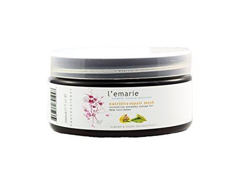 L'emarie Nutritive Repair Hair Mask Deep Conditioner Treatment With Bentonite Clay- Morrocan Argan Oil- Coconut Oil- Macadamia Oil- Keratin - Restores Damaged- Dry- Color Treated Hair 9 Ounces L'emarie Nutritive Repair Hair Mask Deep Conditioner Treatment With Bentonite Clay- Morrocan Argan Oil- Coconut Oil- Macadamia Oil- Keratin - Restores Damaged- Dry- Color Treated Hair 9 Ounces