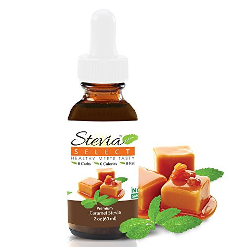 Stevia Drops-Stevia Select-Liquid Stevia Caramel-Sugar Free Sweet Drops-Natural Sweetener Extracted From the Sweet Leaf-No Artificial Sweeteners-2 Oz. Stevia Flavor - Best Stevia Liquid Guaranteed!