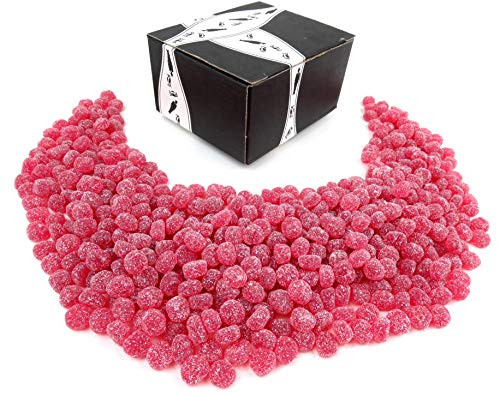 Gustafs Sour Cherry Dots- 2.2 lb Bag in a BlackTie Box