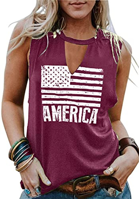 KIDDAD 4th of July Tank Tops American Flag Stars Striped Tee Shirt Independence Day Sleeveless Shirt -Purple- L- KIDDAD 4th of July Tank Tops American Flag Stars Striped Tee Shirt Independence Day Sleeveless Shirt -Purple- L-