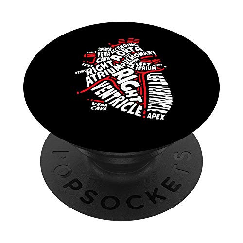 Anatomical Heart Medical Parts of Heart Anatomy PopSockets Swappable PopGrip