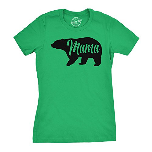 Womens Mama Bear T Shirt Cute Funny Best Mom of Boys Girls Cool Mothers Day Tee -Green- - M Womens Mama Bear T Shirt Cute Funny Best Mom of Boys Girls Cool Mothers Day Tee -Green- - M