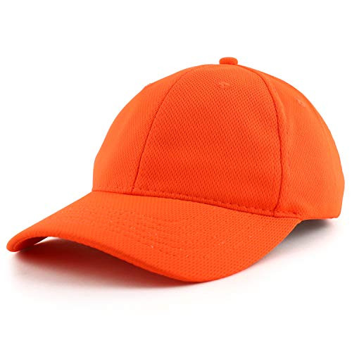 Armycrew High Visibility Neon Color Racer Mesh Baseball Cap - Neon Orange