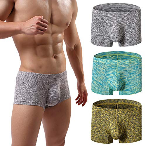 MAKEIIT Fancy Underwear for Men Boxer Workout Boxers Boxer for Men Pack Low Rise Boxer Briefs