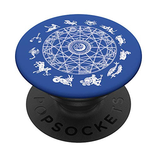 Astrology Signs- Zodiac Chart- Horoscope PopSockets Grip and Stand for Phones and Tablets