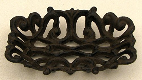 IWGAC 0184S-0316 Cast Iron Rust Western Soap Dish Set of 2