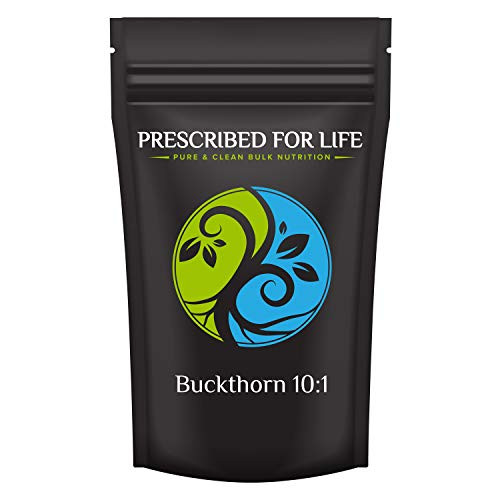 Prescribed for Life Buckthorn - 10-1 Natural Alder Bark Powder Extract -Rhamnus frangula L.-- 4 oz -113 g-