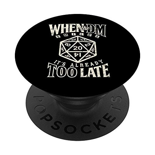 Tabletop dice game DM boardgame Master Role Play PopSockets PopGrip- Swappable Grip for Phones  and  Tablets